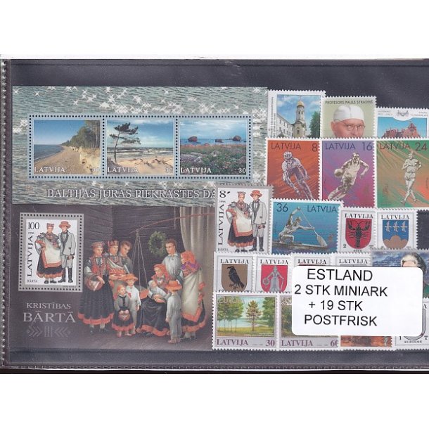 Estland - 2 Stk.  Miniark - 19 Stk. - Postfrisk