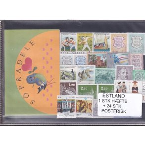 Estland - 1 Stk.  Hfte - 24 Stk. Postfrisk