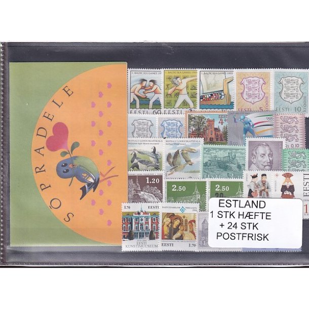 Estland - 1 Stk.  Hfte - 24 Stk. Postfrisk