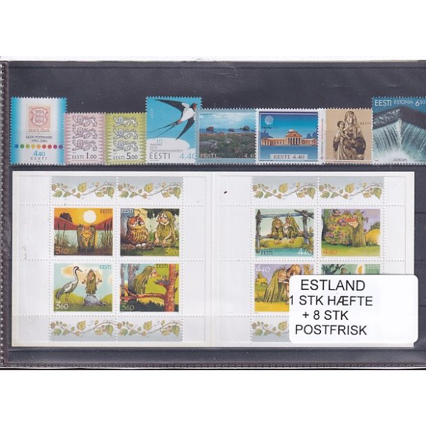 Estland - 1 Stk.  Hfte - 8 Stk. Postfrisk