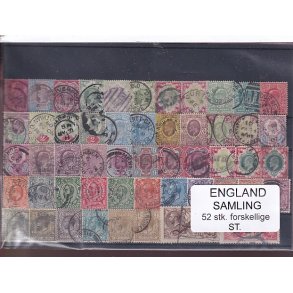 England Samling - 52 Stk. forskellige - Stemplet - Kmpe Vrdi !!