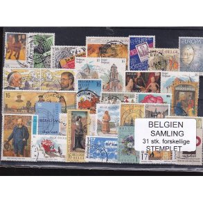 Belgien - Samling - 31 stk. Stemplet