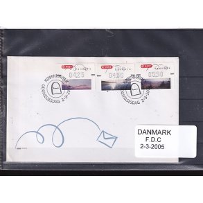 Danmark - Frankeringsmrker - 1 Stk. FDC - 2 - 3 - 2005 - Stemplet