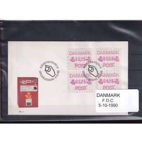 Danmark - Frankeringsmrker - 1 Stk. FDC - 1990 - Stemplet
