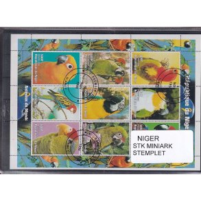 Niger - 1 Stk. miniark - Stemplet