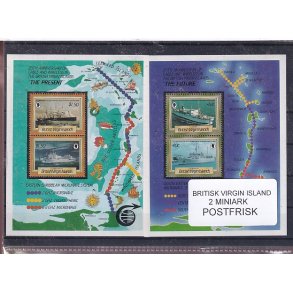 Britisk Virgin Island - 2 Stk. Miniark - Postfrisk