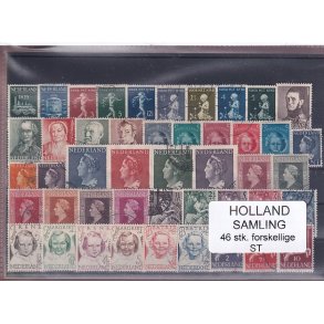 Holland Samling - 46 Stk. Stemplet/Ustemplet