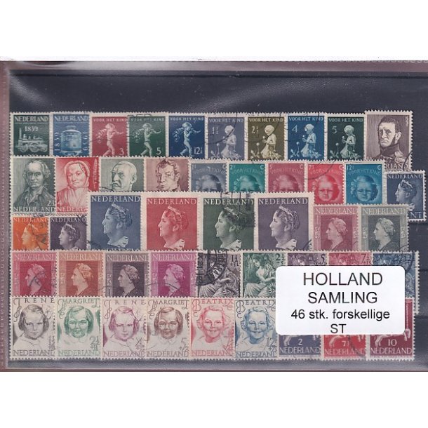 Holland Samling - 46 Stk. Stemplet/Ustemplet