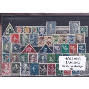 Holland Samling - 46 Stk. Stemplet/Ustemplet