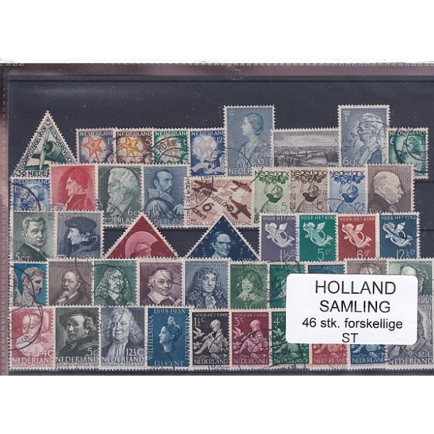 Holland Samling - 46 Stk. Stemplet/Ustemplet