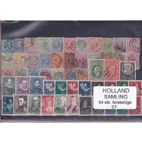Holland Samling - 54 Stk. Stemplet/Ustemplet