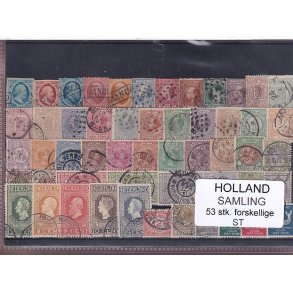 Holland Samling - 53 Stk. Stemplet/Ustemplet