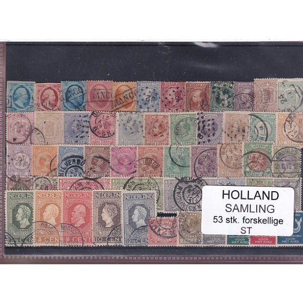 Holland Samling - 53 Stk. Stemplet/Ustemplet