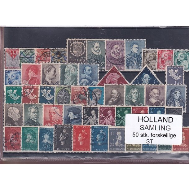 Holland Samling - 50 Stk. Stemplet/Ustemplet