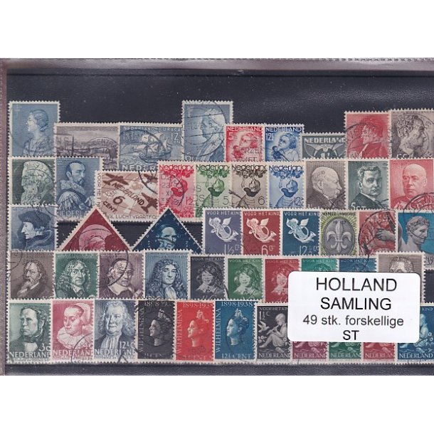 Holland Samling - 52 Stk. Stemplet/Ustemplet