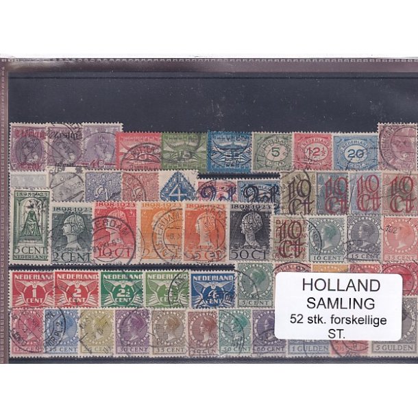 Holland Samling - 52 Stk. Stemplet/Ustemplet