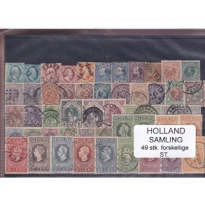 Holland Samling - 49 Stk. Stemplet/Ustemplet - Kmpe Vrdi !!