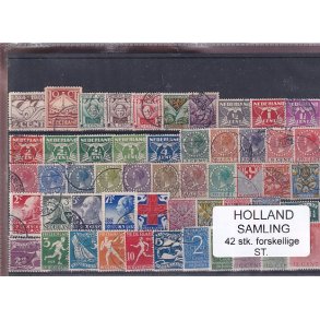 Holland Samling - 42 Stk. Stemplet/Ustemplet