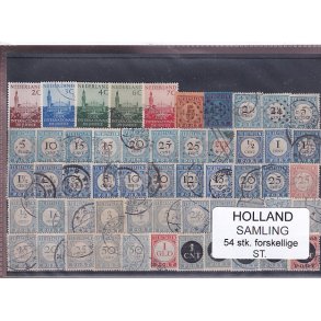 Holland Samling - 54 Stk. Stemplet/Ustemplet