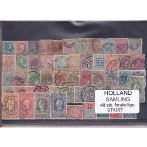 Holland Samling - 48 Stk. Stemplet/Ustemplet