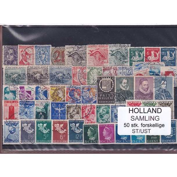 Holland Samling - 50 Stk. Stemplet/Ustemplet