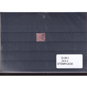 Dansk Vestindien - AFA 2 - Stemplet