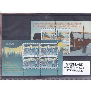 Grnland - AFA 297 a + 302 a - Stemplet