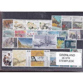Grnland - 26 Stk. - Stemplet