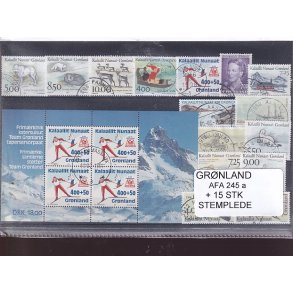 Grnland - AFA 217 + 17 Stk. - Stemplet