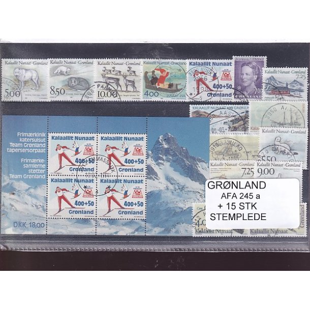 Grnland - AFA 217 + 17 Stk. - Stemplet