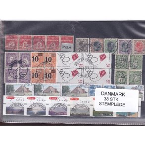 Danmark Samling - 38 Stk. Stemplet