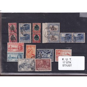 Kenya Uganda Tanganyika Samling - 17 Stk. Stemplet / Ustemplet