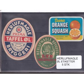 Etiketter - Herlufmagle -  5 Stk.