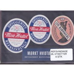 Etiketter - Refsvindinge  4 Stk.