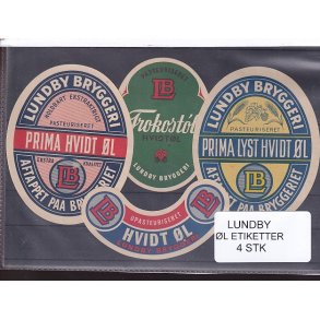 l Etiketter - Lundby  4 Stk.