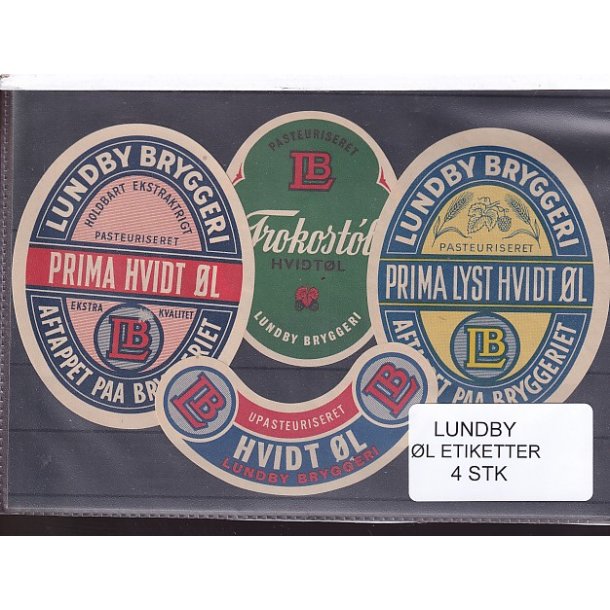 l Etiketter - Lundby  4 Stk.