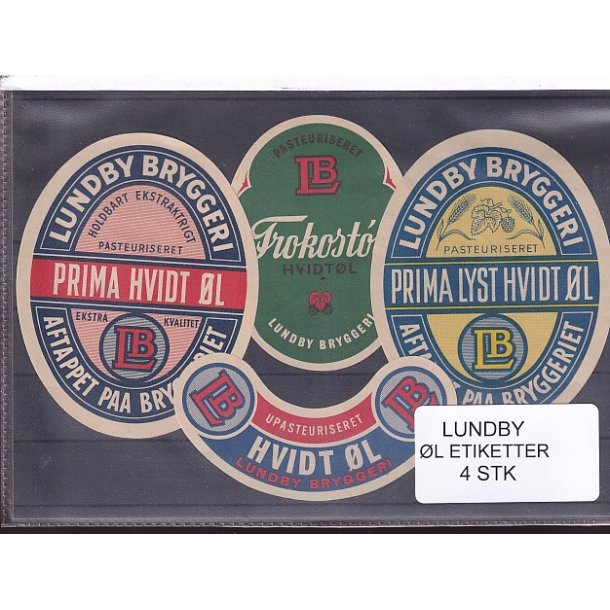 l Etiketter - Lundby  4 Stk.
