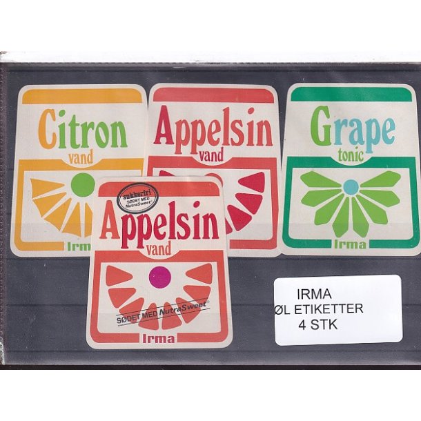 Etiketter - Irma -  4 Stk.