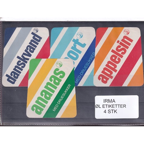 Etiketter - Irma -  4 Stk.