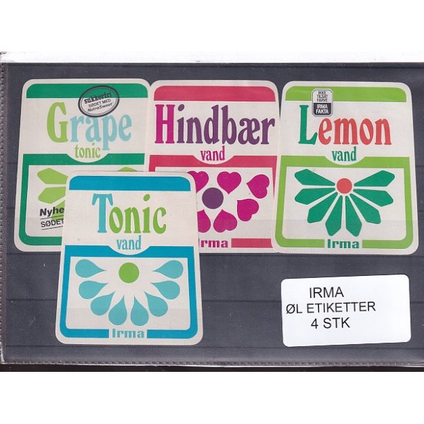 Etiketter - Irma -  4 Stk.