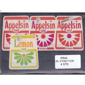 Etiketter - Irma -  4 Stk.