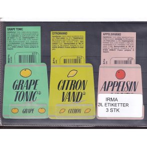 Etiketter - Irma-  3 Stk.