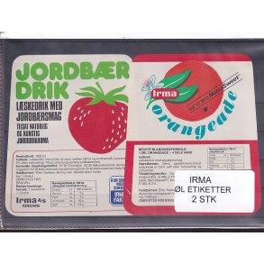 Etiketter - Irma-  2 Stk.