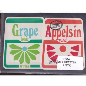 Etiketter - Irma-  2 Stk.
