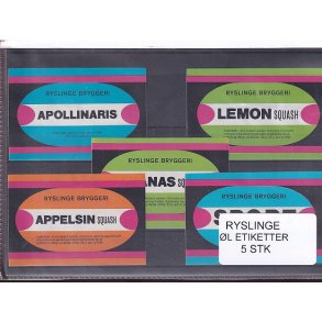 Etiketter - Ryslinge Bryggeri -  5 Stk.