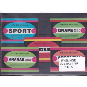 Etiketter - Ryslinge Bryggeri -  5 Stk.