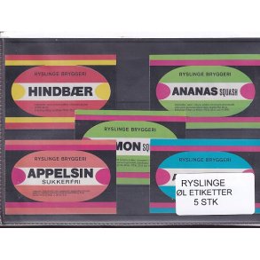 Etiketter - Ryslinge Bryggeri -  5 Stk.