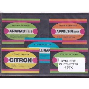 Etiketter - Ryslinge Bryggeri -  5 Stk.