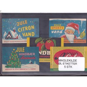 Etiketter - Maglekilde - Apollo - Roskilde - 5 Stk.