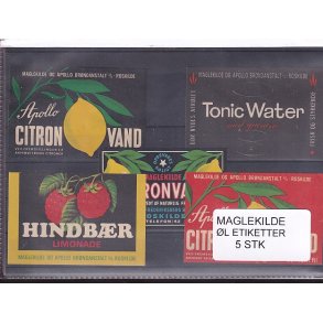 Etiketter - Maglekilde - Apollo - Roskilde - 5 Stk.